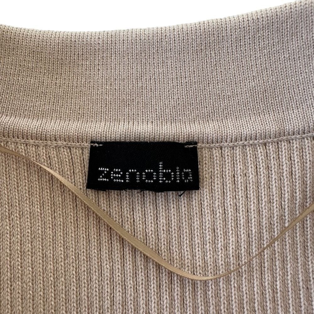 Zenobia Ribbed Knit Collared Mini Dress, small - Picture 9 of 11